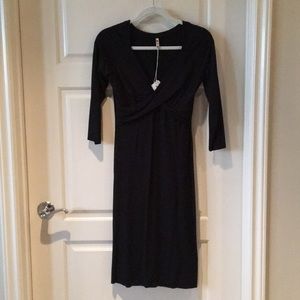 Black dress, jersey knit